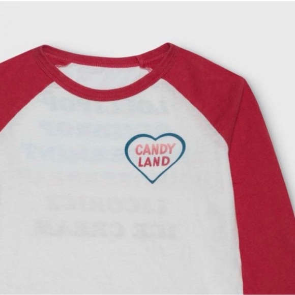 Junk Food Girls' from Target 
Long Sleeve Candy Land Raglan 
Graphic T-Shirt - Picture 4 of 5
